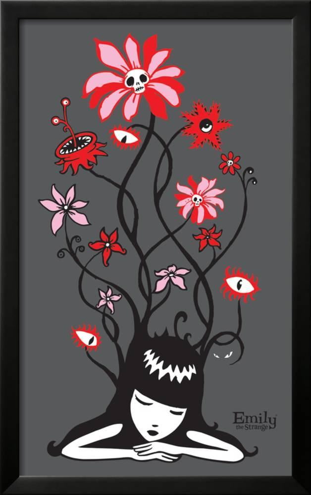 Flower Power, Framed Art Print Wall Art by Emily the Strange Sold