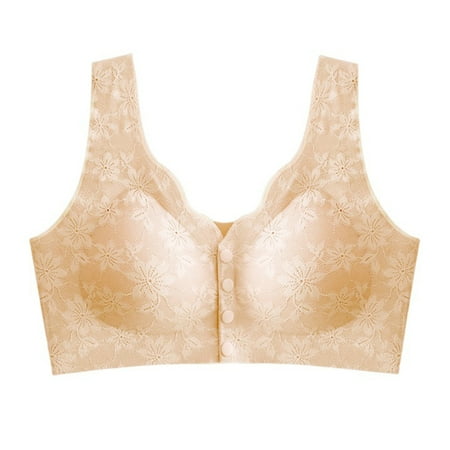 Black of Friday Deals!Clearance Staron Bras for Older Women Comfort No Underwire Bra Wireless Stretch Bra Comfortable Solid Color Bras Breathable Bra