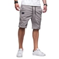 thumbnail image 1 of Lucakuins Pantalones cortos de carga para hombre, pantalones cortos de verano con cordón, ropa de calle con bolsillos Lucakuins moda, 1 of 3