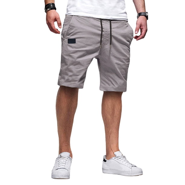 Lucakuins Pantalones cortos de carga para hombre, pantalones cortos de verano con cordón, ropa de calle con bolsillos Lucakuins moda