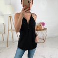 thumbnail image 4 of Mittory Womens Henley Tank Tops Button Up Shirts Workout Summer Casual Sleeveless Tunics Loose Fit Tees Blouse, 4 of 7