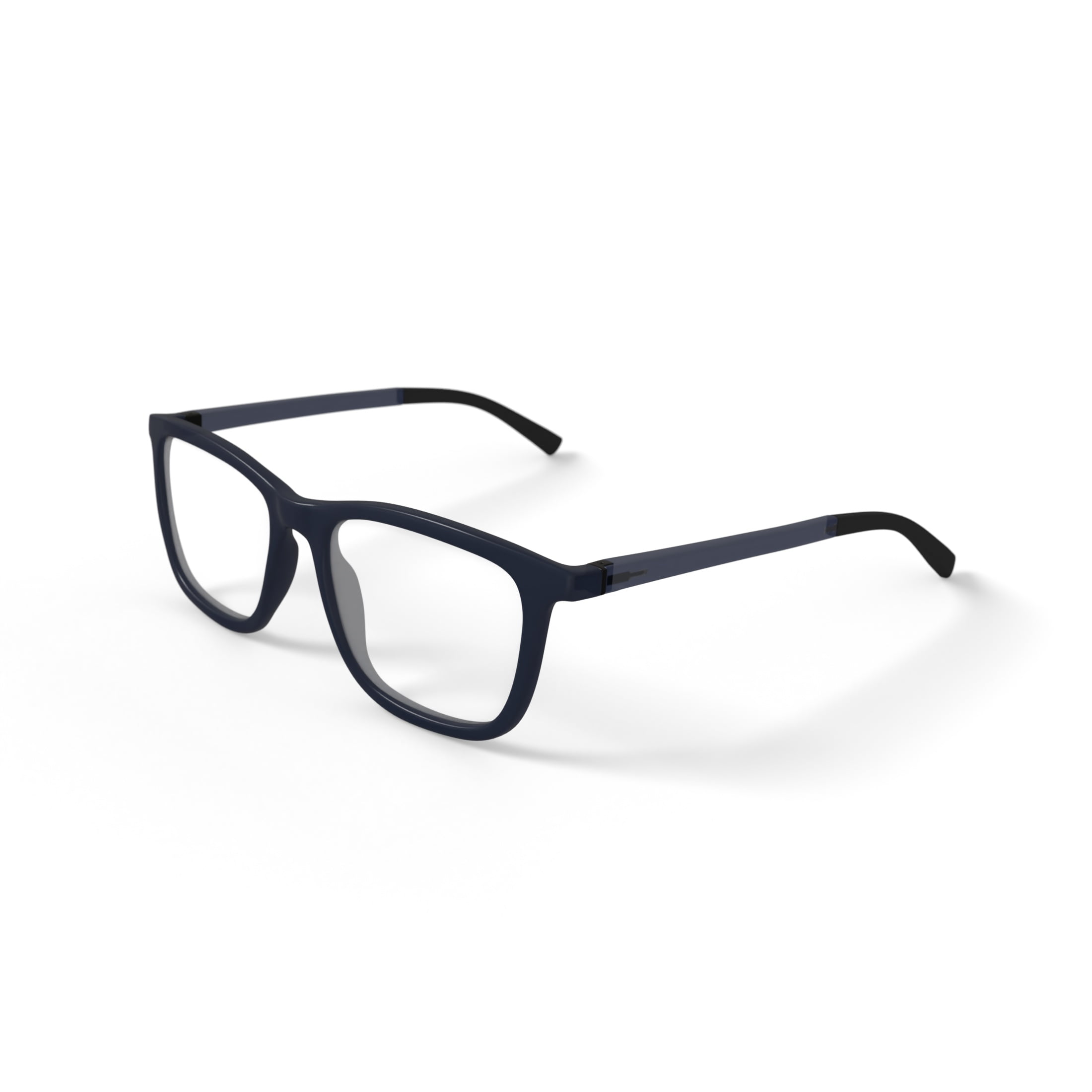 Bio Eyes Men's Clay Square Prescription Eyeglasses with Case, Grey