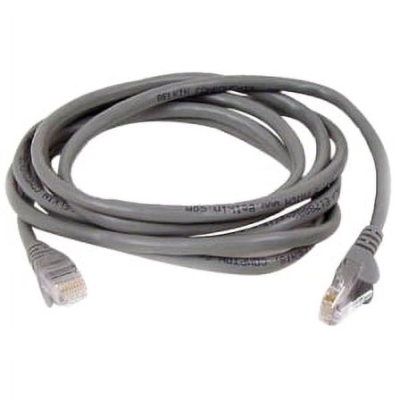 7FT GREY CAT5E SNAGLESS RJ45 M/M PATCH CABLE MOQ-12