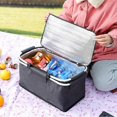 thumbnail image 2 of Cesta de picnic plegable de 30 l para acampar, gran nevera de compras aislada, cesto de almacenamiento para el hogar, caja organizadora para picnic al aire libre, S, rojo, 2 of 4