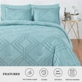 thumbnail image 2 of 3 Piece All Season Bedding Queen size Comforter Set, Ultra Soft Polyester Elegant Bedding Comforters, 2 of 5
