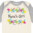 thumbnail image 4 of Inktastic Nanas Girl Bright Flowers Girls Long Sleeve Baby Bodysuit, 4 of 5