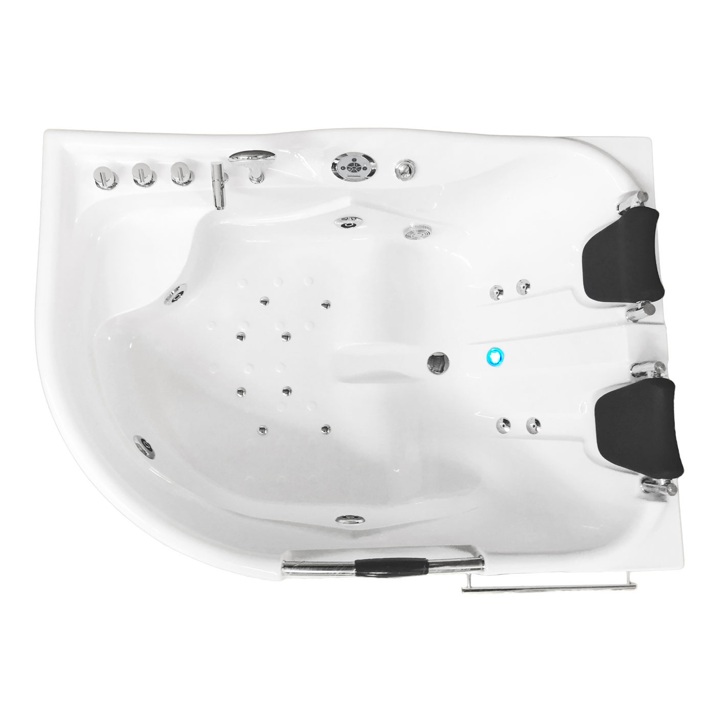 Hot tub white 67″ X 47″ double pump with Heater – Maui