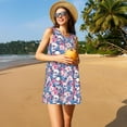 thumbnail image 3 of Vsdgher Robes d'Été à Imprimé Crâne pour Femmes Robe de Plage Décontractée Col en U Sans Manches Robe d'Été Ample avec Poche, 3 of 7