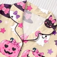 thumbnail image 5 of JIAYUE Girls Halloween Pajamas Baggy Notched Collar Short Sleeve Button‑Up Top And Shorts Two Piece Set Sleepwear for Party Indoor Wear,11-12 Years, 5 of 9