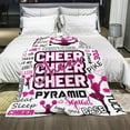 thumbnail image 3 of LHSHID Cheerleader's Gifts Blanket Cheerleading Gifts Blanket Soft Cheer's Flannel Blankets for Girls Teens Kids Bed Sofa Couch Cheer Gifts for Cheerleader's Birthday Cheer Blankets 30x40in, 3 of 6