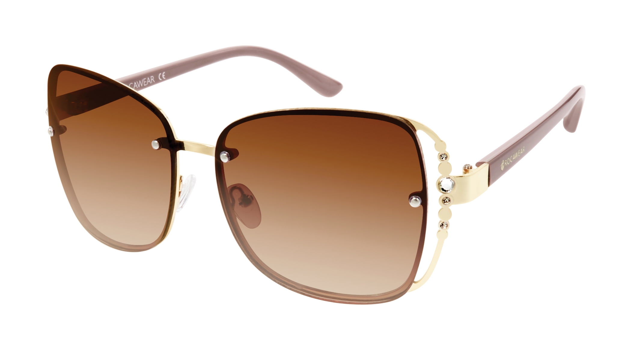 Rocawear Women's R3281 Metal Shield UV400 Protective Rectangular