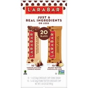 LARABAR Fruit and Nut Bar, PB Choc. Chip and Choc. Chip Cookie Dough, 20ct