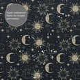 thumbnail image 4 of Cartoon Sun Star Moon Blue Pattern Shower Curtain, Polyester Waterproof Bath Curtains for Bathroom Decorations, 72 x 72 inches, 4 of 7