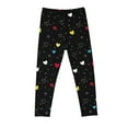 thumbnail image 4 of Odeerbi 3-8 Años Niñas Leggings Día de San Valentín Mallas Elásticas Pantalones de Verano Cintura Alta Panty Suave, 4 of 6