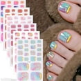 thumbnail image 3 of Toenail Polish Strips Adhesive Toenail Stickers Waterproof Toenail Art Stickers 3D Rhinestones Toenail Wraps for Woman, 3 of 21