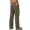 thumbnail image 6 of Little Donkey Andy Men's Quick Dry UPF 50+ Cargo Pants, Stretch Lightweight Outdoor Hiking Pants Capulet Olive M, 6 of 7