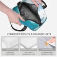 thumbnail image 3 of Xecao Lighthouse Sea Port Pattern Thermal Tote Lunch Cooler Bag with Front Utility Pocket Lightweight Insulation Tech Gym Office Commute Ready, 3 of 7