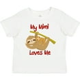 thumbnail image 3 of Inktastic My Mimi Loves Me Sloth Boys or Girls Toddler T-Shirt, 3 of 5