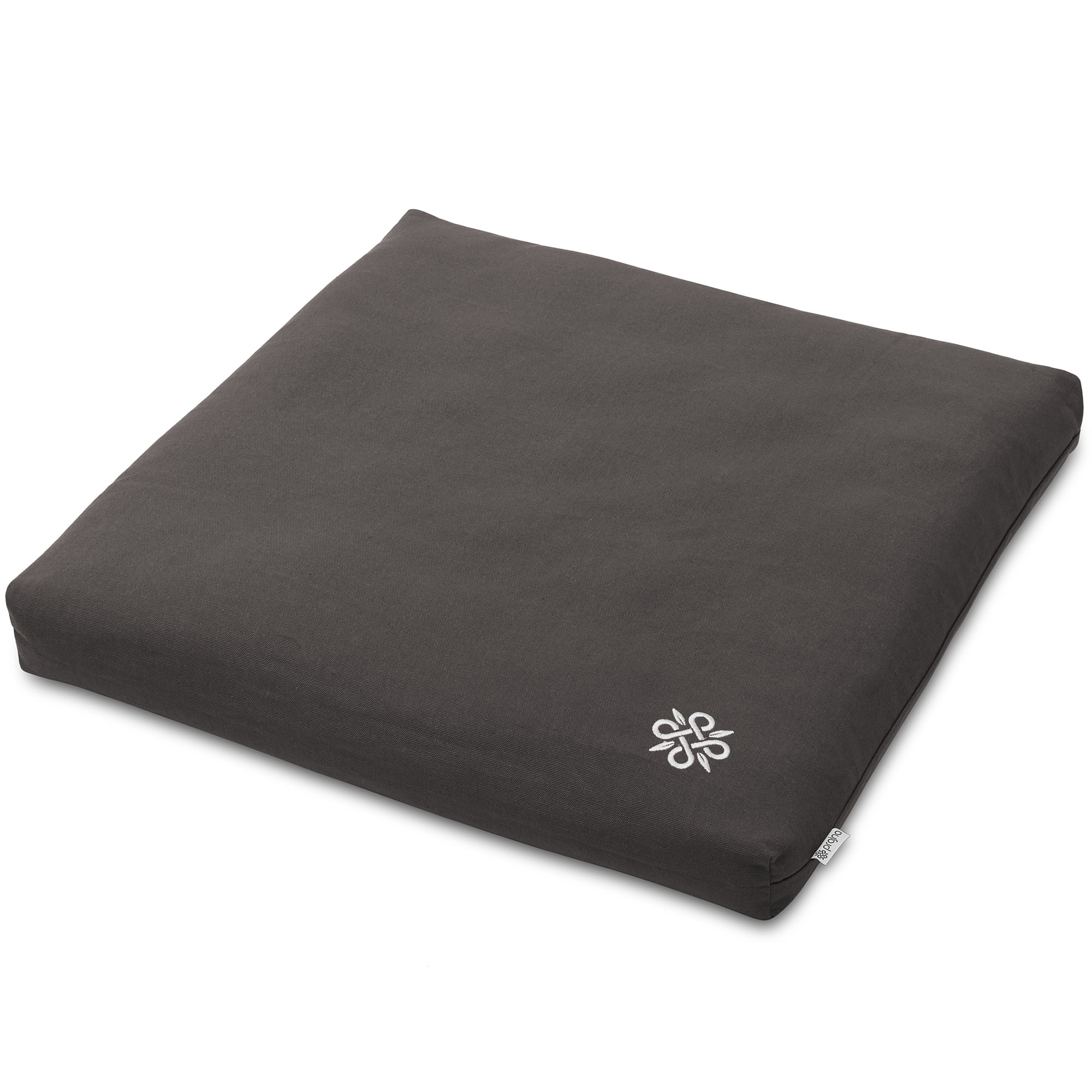 Removable Cover and Carry Handle Floor Pillow with Buckwheat Fill Prajna Meditation Cushion for Travel 