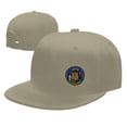 thumbnail image 4 of DouZhe Flat Brim Cap Snapback Hat, Wisconsin State Emblem Prints Adjustable Yellow Adult Baseball Cap, 4 of 6