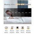 thumbnail image 5 of Blue Ombre Stripe Blackout Curtains 39 Inches Long for Bedroom, Farmhouse Striped Gradient Thermal Insulated Room Darkening Black Out Window Curtain Panels Grommet Drapes for Living Room, 5 of 8