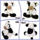 thumbnail image 4 of Hopearl Adorable Vaca De Peluche De Juguete Disquete Ganado Lechero Suave Animal De Peluche Lindo Cumpleaños para Niños Niñas Niños Pequeños 9, 4 of 7