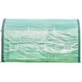 thumbnail image 7 of Walk-In Greenhouse Tunnel, Garden Accessory Tent with 2 Zipper Entry Doors and 6 Roll-Up Windows for Patio Backyard Garden Growing Flower, Green, LJ1815, 7 of 7