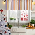 thumbnail image 6 of 2 Pack Valances for Windows, Orange Striped Window Valances for Living Room/Bedroom/Bathroom, Farmhouse Stripes Modern Abstract Art Light Filtering Kitchen Curtain Valance 54"W x18" L, 6 of 9