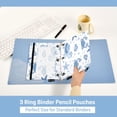 thumbnail image 3 of 2 Pack Flip Folders with Clear PVC Window Binder Pouches 3-Ring Binder Organizer for Office & Home Marine Organisms, 3 of 6