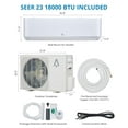 thumbnail image 7 of Emorefun 18000 BTU Smart Mini Split Air Conditioner with Heater, 23 SEER Wall Mount AC Unit with Installation Kit, 7 of 7
