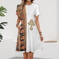 thumbnail image 2 of Ethiopian Fashion Women's Dress Short Sleeve Summer Sundress Summer Women Clothes, 2 of 7