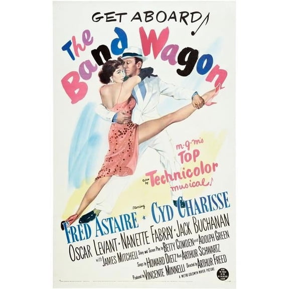 The Band Wagon Cyd Charisse Fred Astaire 1953 Movie Poster Masterprint - 24 x 36 - Large