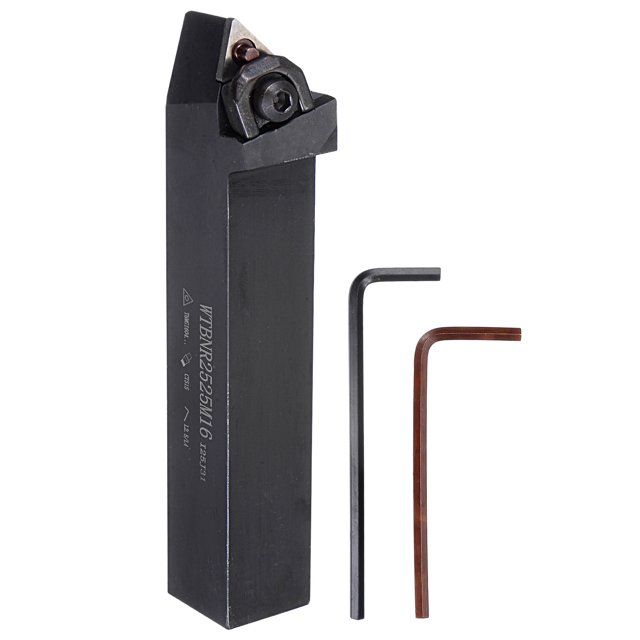 Unique Bargains 15/16' CNC Tour Carbure Indexable Tournant Porte-Outil 75° WTBNR2525M16