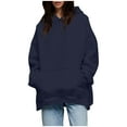 thumbnail image 2 of Karight Women's Heavyweight Fleece Sweatshirt Oversized Hoodie Warm Long Sleeve Pullover Fall Winter Clothes, 2 of 6