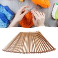 thumbnail image 1 of Bamboo Knitting Needles, Straight Single Point Knitting Needles Set Bamboo Knitting Needles Long Wooden Knitting Needles Knitting for Beginners Sock Scarf, 1 of 7