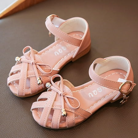 

〖TOTO〗Toddler Shoes Baby Sandals Princess Shoes Stage Soft Roman Toddler Leather Girls Children Girl S Shoes