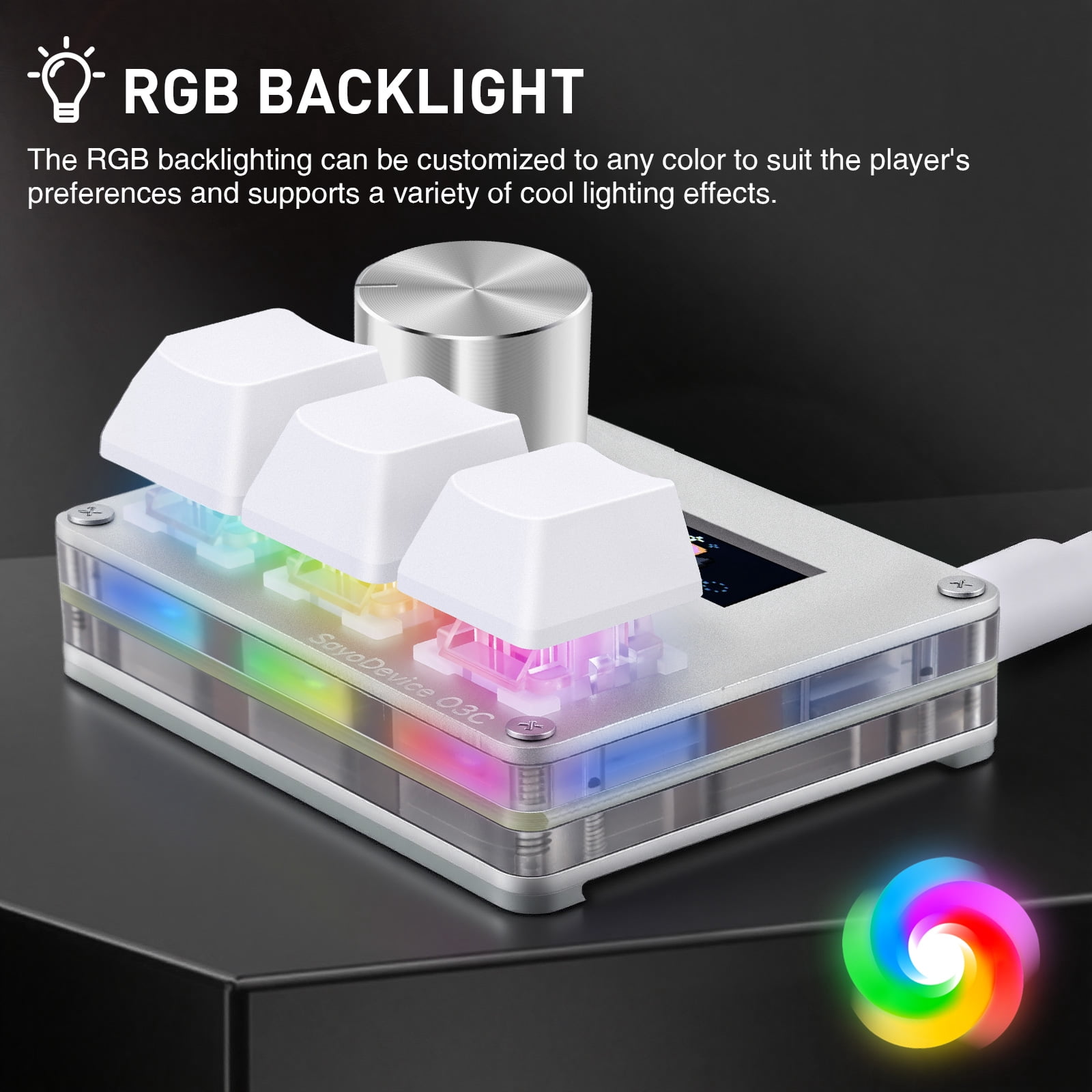 SayoDevice O3C Rapid Trigger Mini Keyboard Magnetic Switches Keyboard OSU Geometry Dash
