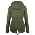 thumbnail image 2 of NUTEXROL Women's Winter Thicken Hooded Sherpa Lined Parka Military Anorak Jacket Warm Short Cotton Coats for Women, 2 of 6