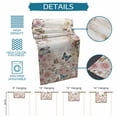 thumbnail image 6 of Vintage Pink Flowers Table Runner 36 Inches, Spring Floral Butterfly Retro Art Bed Runner Dresser Scarves Tabletop for Indoor Outdoor Parties/Ceremony/Banquet, 13"x 36", 6 of 8