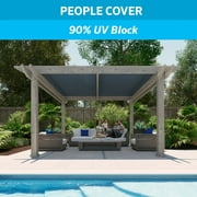 Coolaroo 90% UV Block Protection and Privacy Screen Shade Fabric for Pergolas, Porches, Gazebos, Pet Runs, Playpens and Chicken Coops, 6' x 15', Slate