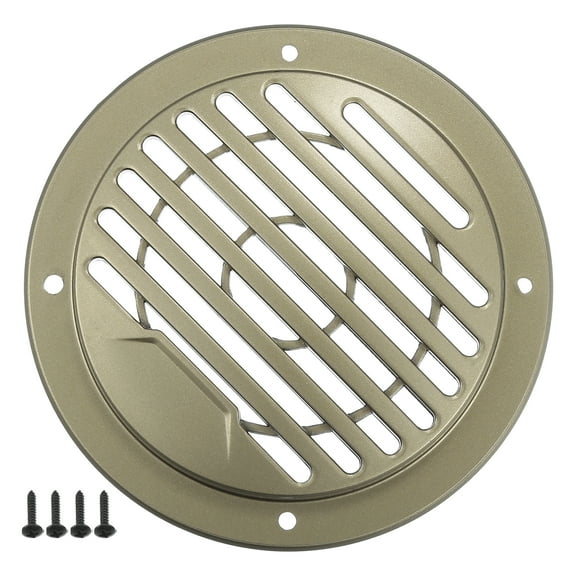 Unique Bargains 3" Car Speaker Grills Cover Round 3 Inch Audio Subwoofer Protector with Mounting Screws ABS Khaki