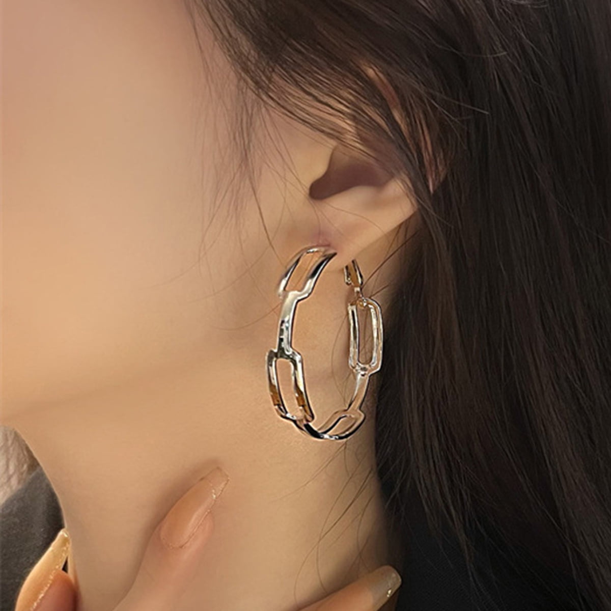 Thick Hoop Earrings - LEILA