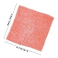 thumbnail image 2 of PAMINGONO 12 Pcs Serviettes en Coton Lin Marron pour Mariage Réutilisables Lavables pour Salle à Manger, 2 of 6