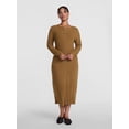 thumbnail image 2 of Scenario Women's Cardigan Midi Dress with Long Sleeves, Sizes XS-XXXL, 2 of 5