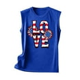 thumbnail image 3 of Wiyuqeen Independence Day Tank Tops for Women Sleeveless Crew Neck 4th of July Tanks Funny Love USA Flag Graphic Tanks Womens Gifts, 3 of 4