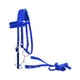 thumbnail image 3 of Brida para caballo con riendas, cabestro, cabezada, arnés ajustable resistente y acolchado Azul S, 3 of 9