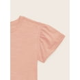 thumbnail image 2 of easy-peasy Toddler Girl Essential Soft Seam Short Ruffle Sleeve Tee, Sizes 18M-5T, 2 of 3