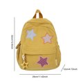 thumbnail image 2 of 8008 Mochila Escolar Gran Capacidad Con Cinco Puntas Pana (amarillo), 2 of 9