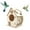 D 6J9, variant on Qiopertar Under $5 Wooden Bird House DIY Kit, Children's Outdoor Rope Hanging Bird Cage, 3ML Log Bird Feeder
