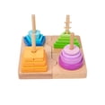 thumbnail image 1 of Juguete clasificador de formas y colores Adena Montessori 4 en 1 para niños pequeños, 1 of 8
